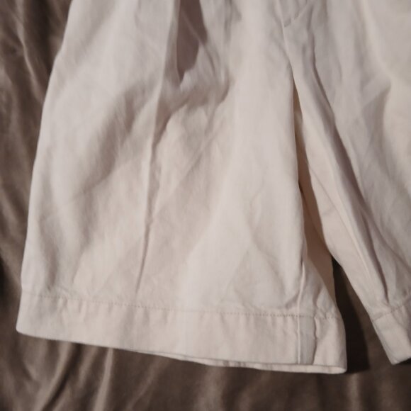 Banana Republic Women's Pleated High-Rise Wide Leg Shorts Ivory NWT - Picture 5 of 10
